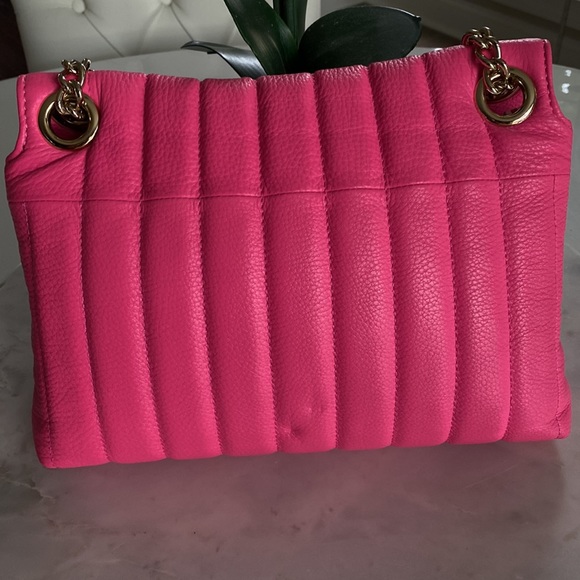 😍Kate Spade Gold Coast Evangeline Hot Pink Purse👛 🎄 gift!! Barbie lovers!! - Picture 6 of 11